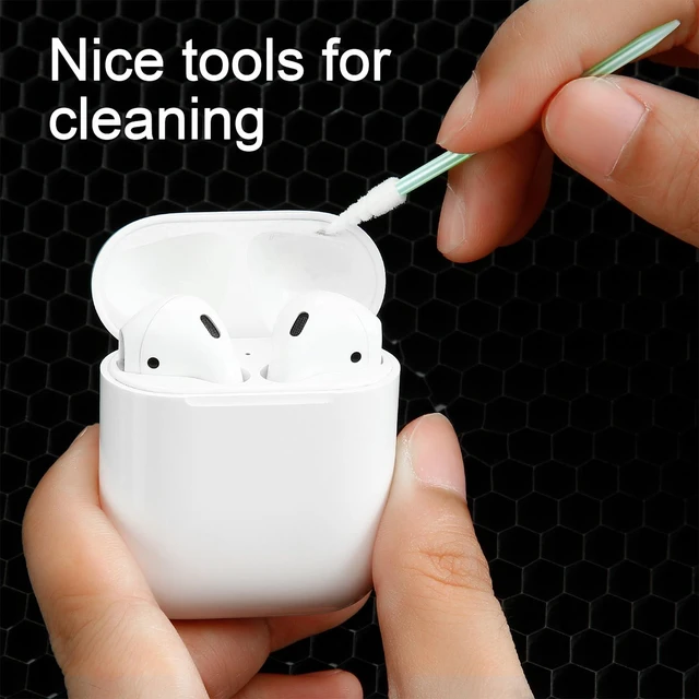 Alt view image 3 of 6 - Chinco 200 Pcs 2.56" Sponge Tip Cleaning Swabs, Green