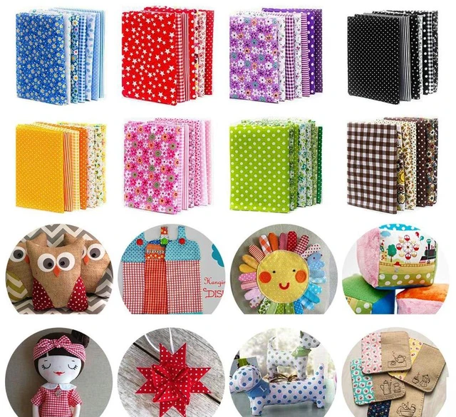Main image of 150Pcs 4"x4" (10x10cm) Cotton Craft Fabric Pre-Cut Quilt Squares, DIY Sewing Quarters, Patchwork Sheets