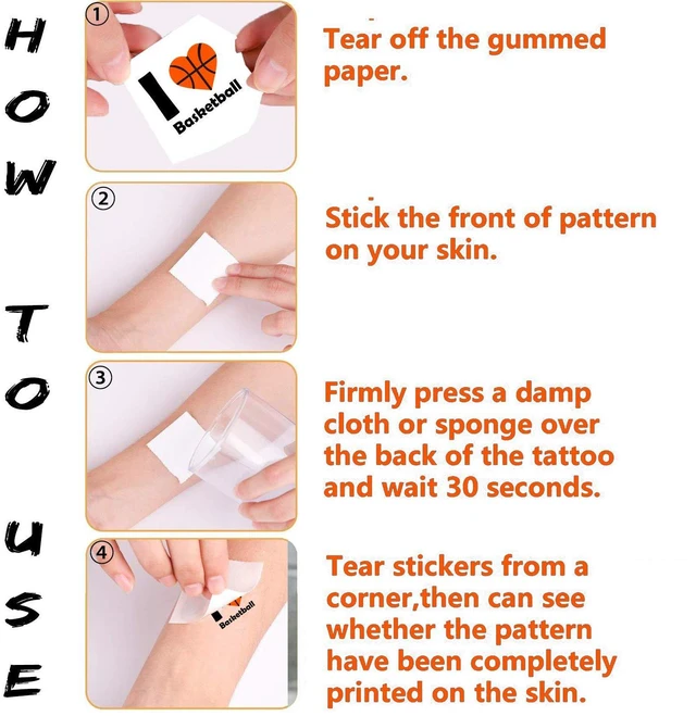 Alt view image 2 of 3 - Oringaga 300 Basketball Temporary Tattoos for Kids Party Favors Goodie Bag Stuffers (24 Sheets)