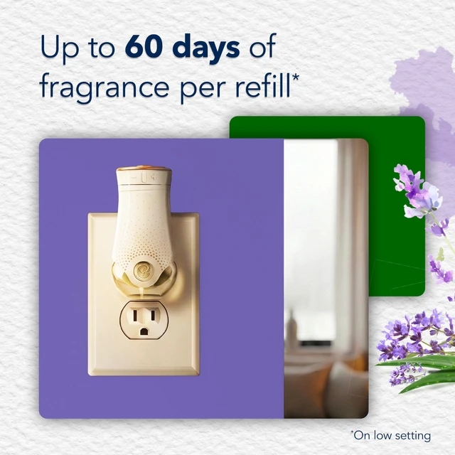 Alt view image 3 of 5 - Glade PlugIns Air Freshener Refills, Tranquil Lavender & Aloe, 1.34 Fl Oz, 2 Count