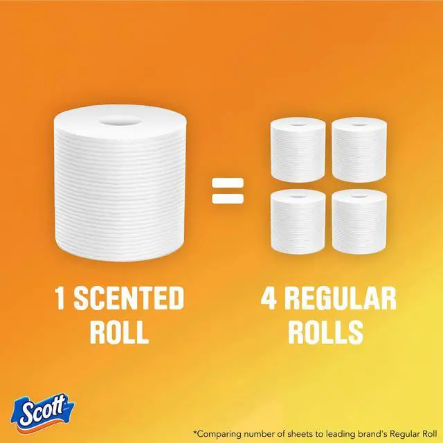 Alt view image 3 of 6 - Scott ComfortPlus Toilet Paper with Soft Lavender Scented Tube, 12 Mega Rolls