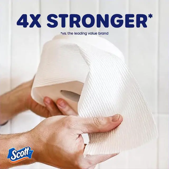 Alt view image 2 of 6 - Scott ComfortPlus Toilet Paper with Soft Lavender Scented Tube, 12 Mega Rolls