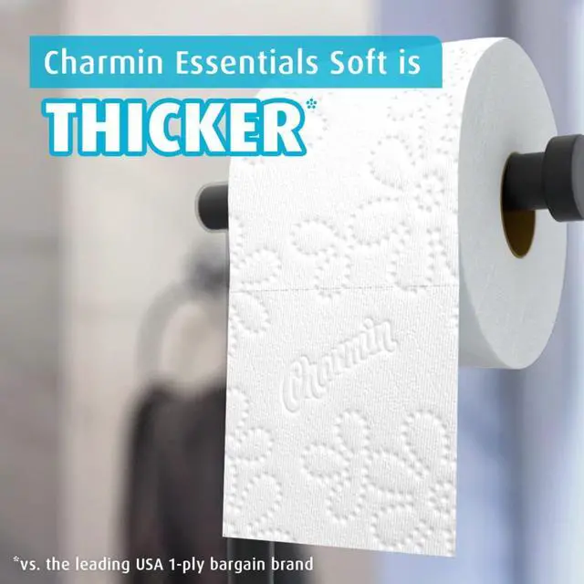 Alt view image 7 of 7 - Charmin Essentials Soft Toilet Paper 12 Mega Rolls, 330 Sheets Per Roll