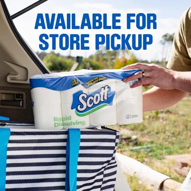 Alt view image 3 of 7 - Scott Rapid-Dissolving Toilet Paper for RVs & Boats, 8 Double Rolls