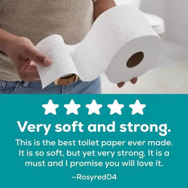 Alt view image 3 of 7 - Angel Soft 2-Ply Toilet Paper, 12 Mega Rolls, 320 Sheets per Roll