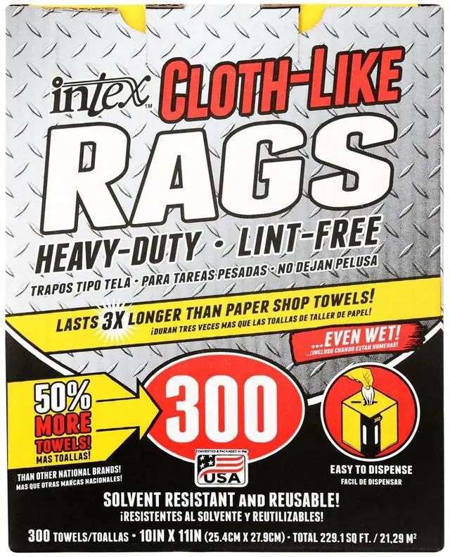 Alt view image 4 of 7 - Intex Nw-00454-75 Cloth-Like Wiping Rags, Fiber Blend, Tear Resistant And Lint-Free During Wiping