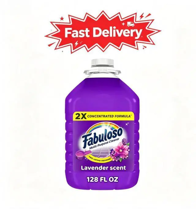 Main image of Fabuloso 2X Multi-Purpose Cleaner, No Rinse Floor Cleaner, Lavender Scent, 128 fl oz, Works On Tile, Wood And Multiple Hard Surfaces