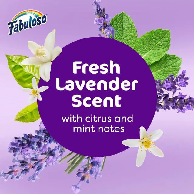 Alt view image 3 of 7 - Fabuloso 2X Multi-Purpose Cleaner, No Rinse Floor Cleaner, Lavender Scent, 128 fl oz, Works On Tile, Wood And Multiple Hard Surfaces