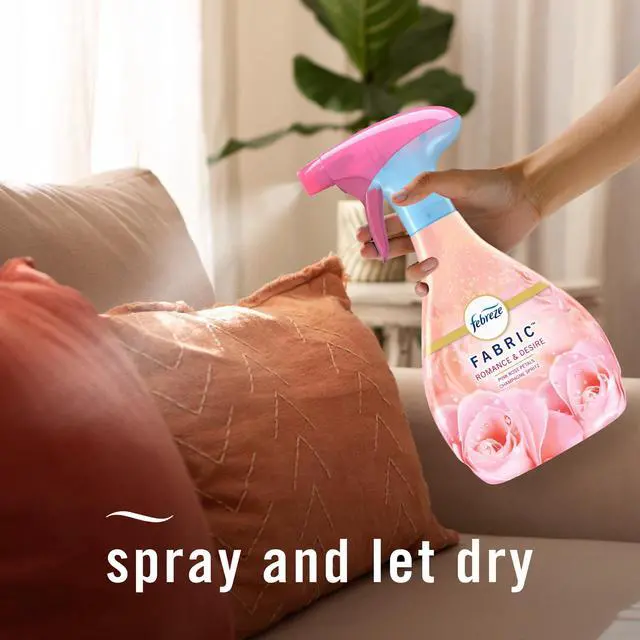 Alt view image 7 of 7 - Febreze Odor-Fighting Fabric Refresher Romance & Desire 23.6oz, Eliminates Stubborn Odors Instead Of Simply Covering Them