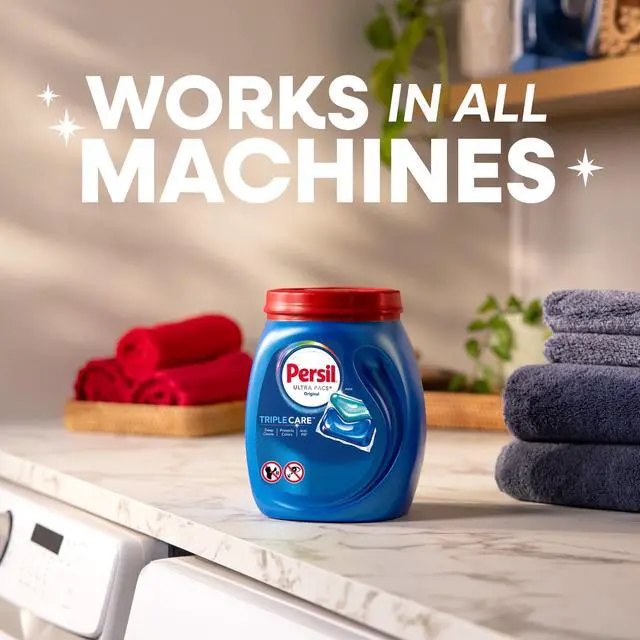 Alt view image 3 of 7 - Persil Ultra Pacs Deep Clean Laundry Detergent, Original, 42 Count, Breaks Down Tough Stains On All Types Of Fabrics