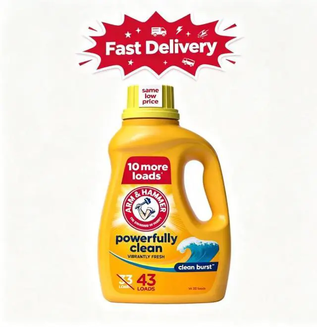 Main image of ARM & HAMMER Laundry Detergent Liquid, Clean Burst, 43 fl oz, 43 Loads, Delivers Crisp Fresh Scent While Brightening Fabrics