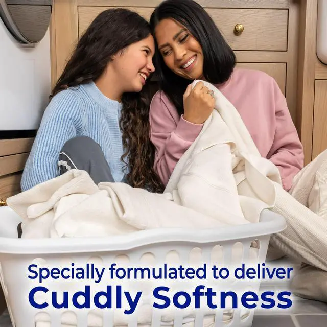 Alt view image 4 of 7 - Snuggle Liquid Fabric Softener, Cuddle-Up Fresh Blue Sparkle, 123.1 oz, 181 Loads, Helps Minimize Wrinkles For Easier Ironing