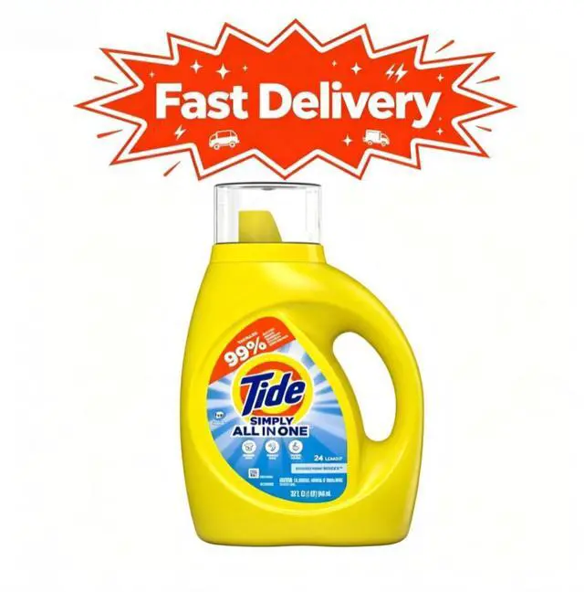 Main image of Tide Simply Liquid Laundry Detergent, Refreshing Breeze, 24 Loads, 32 fl oz, Mild formula works well on various washable fabrics