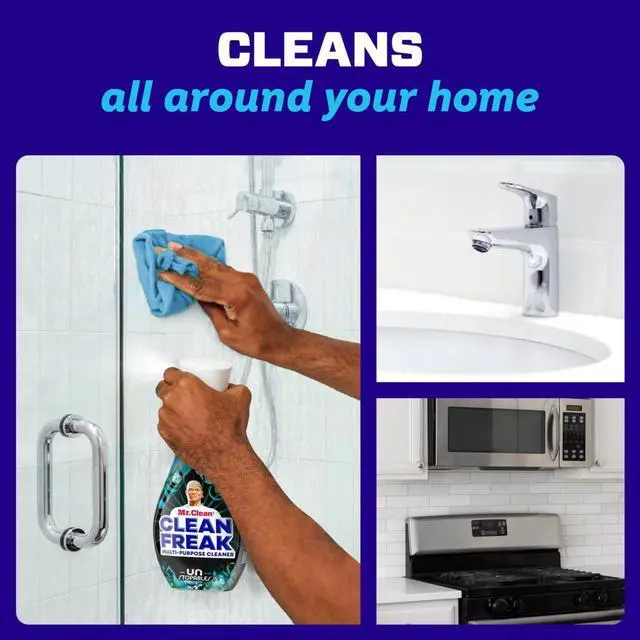 Alt view image 7 of 7 - Mr. Clean Clean Freak All Purpose Cleaner Spray, Multi-Surface Cleaning, Unstopables Scent, 16 fl oz, Safe for countertops, tiles and many hard household surfaces