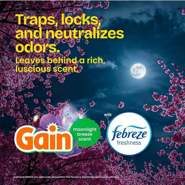 Alt view image 3 of 7 - Glad ForceFlex MaxStrength 13-Gallon Purple Drawstring Tall Kitchen Bags, Gain Moonlight Breeze Scent, 20 Bags, Convenient drawstring design enables simple lifting and sealing