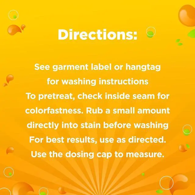 Alt view image 6 of 7 - Great Value Ultimate Fresh Laundry Detergent, Original Clean, 154 fl oz, 107 Loads, Powerful formula lifts everyday stains on all washable garments
