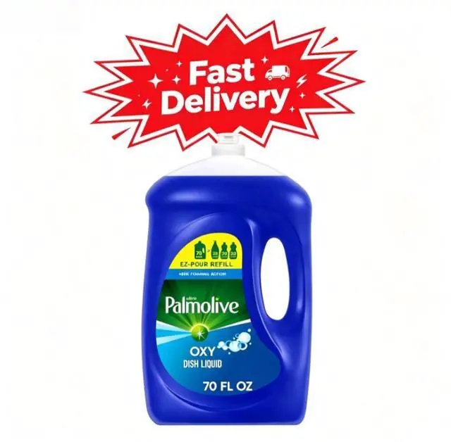 Main image of Palmolive Ultra Oxy Liquid Dish Soap, Grease Cutting, 70 fl oz EZ-Pour Refill Bottle, Ergonomic easy-pour design prevents spills during refilling