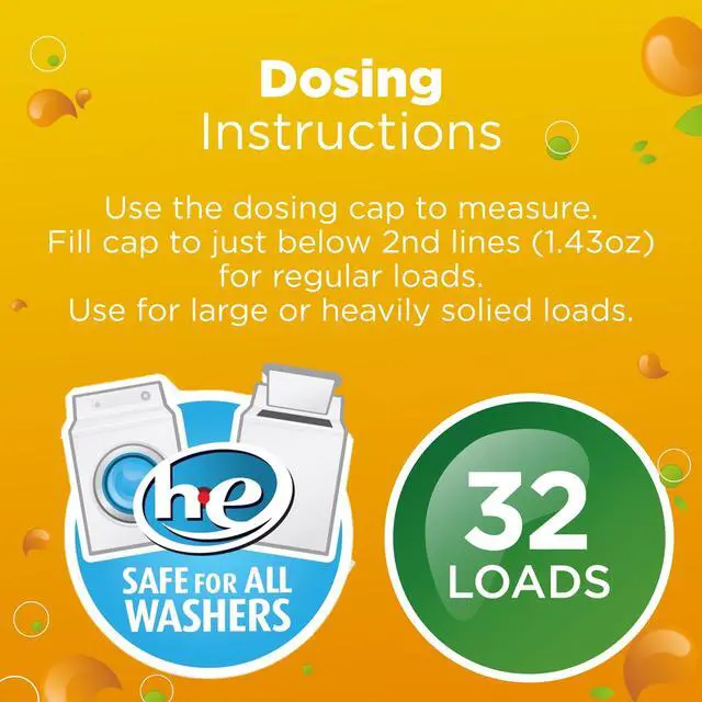 Alt view image 4 of 7 - Great Value Ultimate Fresh Laundry Detergent, Original Clean, 46 fl oz, 32 Loads, Powerful cleaning formula removes daily dirt and ordinary stains