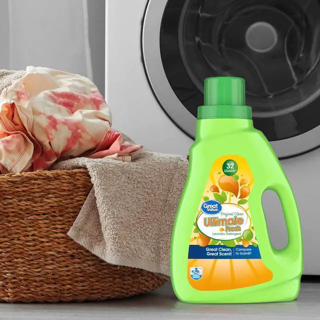 Alt view image 5 of 7 - Great Value Ultimate Fresh Laundry Detergent, Original Clean, 46 fl oz, 32 Loads, Powerful cleaning formula removes daily dirt and ordinary stains