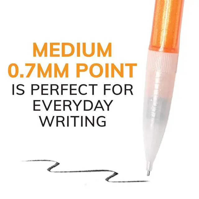 Alt view image 4 of 7 - BIC Xtra Sparkle Mechanical Pencils, No. 2, Back to School Supplies, 0.7 mm, 24-Count (Barrel Colors May Vary)