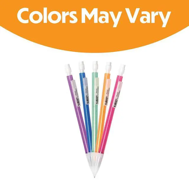 Alt view image 2 of 7 - BIC Xtra Sparkle Mechanical Pencils, No. 2, Back to School Supplies, 0.7 mm, 24-Count (Barrel Colors May Vary)
