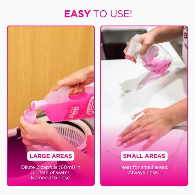 Alt view image 4 of 7 - The Pink Stuff, Miracle All-Purpose Liquid Floor Cleaner, 31 fl. oz.