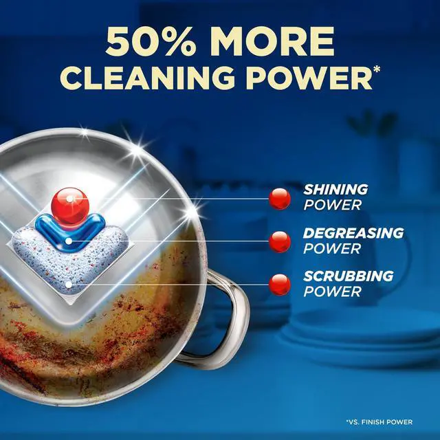 Alt view image 5 of 7 - Finish Ultimate Quantum Dishwasher Pods, Dishwasher Detergent Dish Soap, 50% More Cleaning Power, 11 Count, Pre-portioned pods for easy and mess-free use