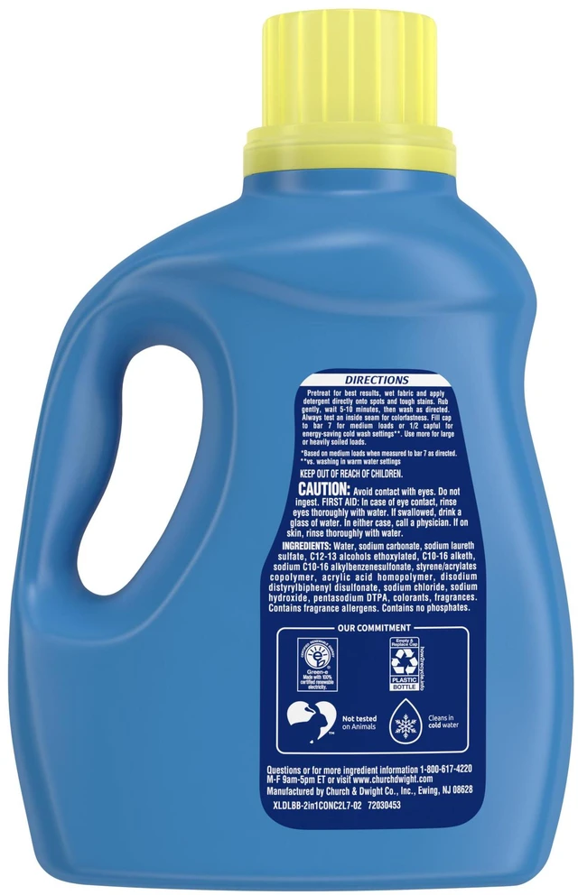 Alt view image 2 of 7 - Xtra Plus Scent of Escape, Lavender & Sweet Vanilla, 63 Loads Liquid Laundry Detergent, 97.7 fl oz, Delivers calming long-lasting lavender and vanilla fragrance on clothes