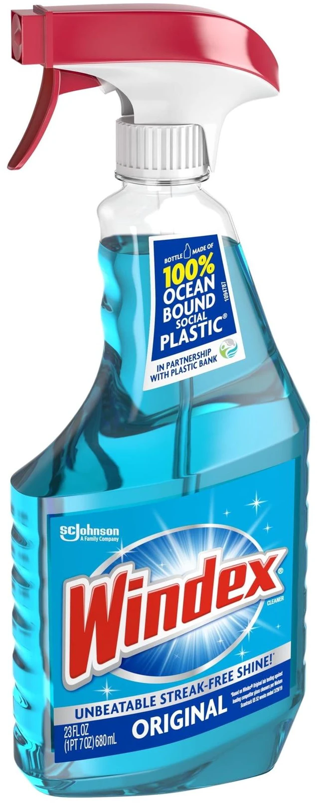 Alt view image 6 of 7 - Windex Glass, Window, and Mirror Cleaner, Original Blue, Spray Bottle, 23 fl oz