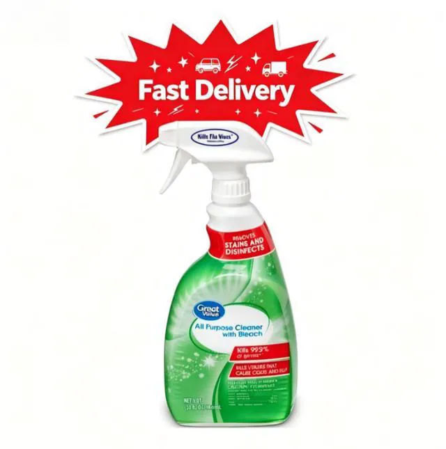 Main image of Great Value All Purpose Cleaner with Bleach for Home Surfaces, 32 fl oz