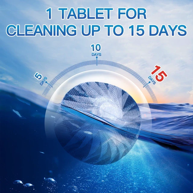 Alt view image 3 of 5 - Vacplus Toilet Bowl Cleaner Tablets, 12 Pack, Auto Cleaning, Long-Lasting