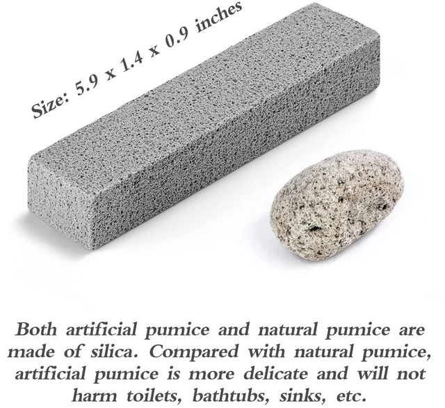 Alt view image 3 of 6 - Pumice Stone for Toilet Cleaning, 6 Pack, Hard Water Rings & Stains