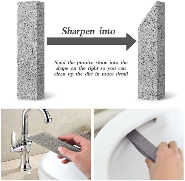 Alt view image 2 of 6 - Pumice Stone for Toilet Cleaning, 6 Pack, Hard Water Rings & Stains