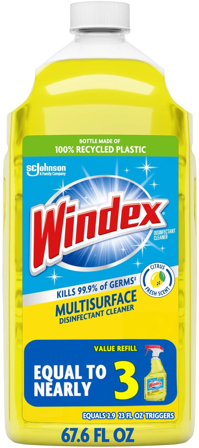 Main image of Windex Multipurpose Disinfectant Cleaner Spray Refill, 67.6Oz