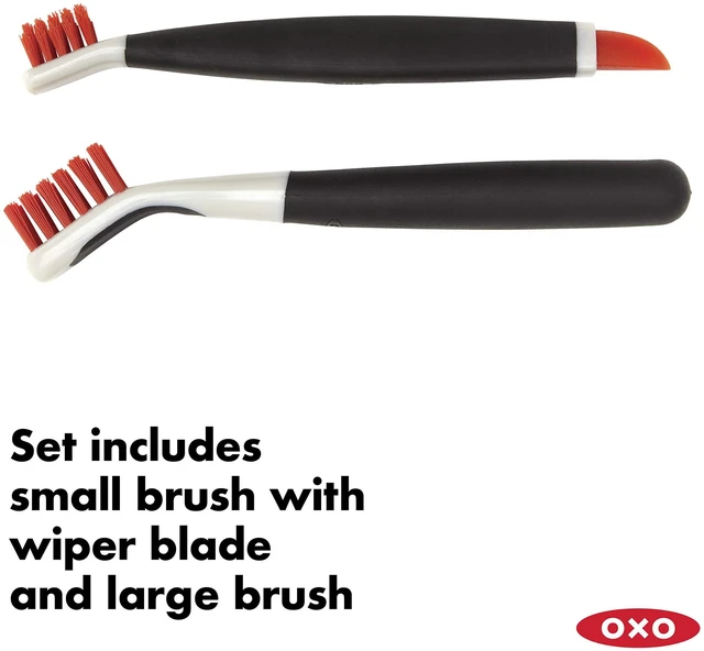 Alt view image 2 of 6 - OXO Good Grips Deep Clean Brush Set, Orange, Blue