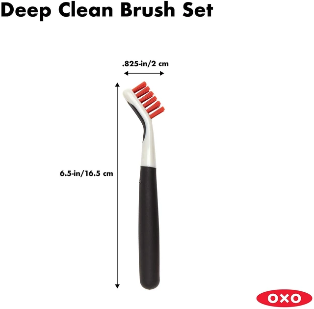 Alt view image 3 of 6 - OXO Good Grips Deep Clean Brush Set, Orange, Blue