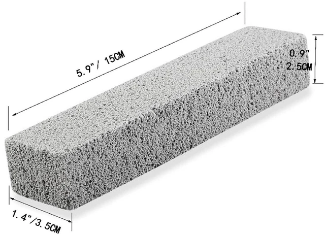 Alt view image 5 of 6 - 8 Pack Pumice Stone Scouring Stick for Toilet Bowl Cleaning, Removes Hard Water Rings, Calcium Buildup and Rust, Suitable for Toilet, Bathroom, Kitchen Sink, Grill (Gray)
