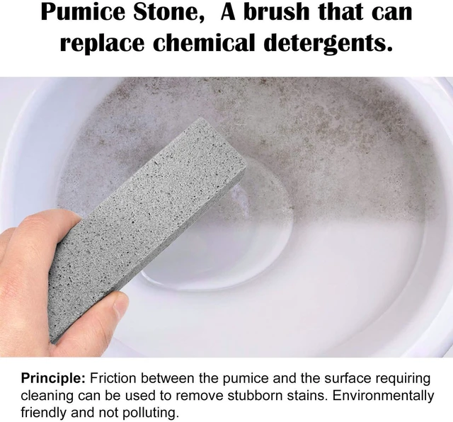 Alt view image 4 of 6 - 8 Pack Pumice Stone Scouring Stick for Toilet Bowl Cleaning, Removes Hard Water Rings, Calcium Buildup and Rust, Suitable for Toilet, Bathroom, Kitchen Sink, Grill (Gray)