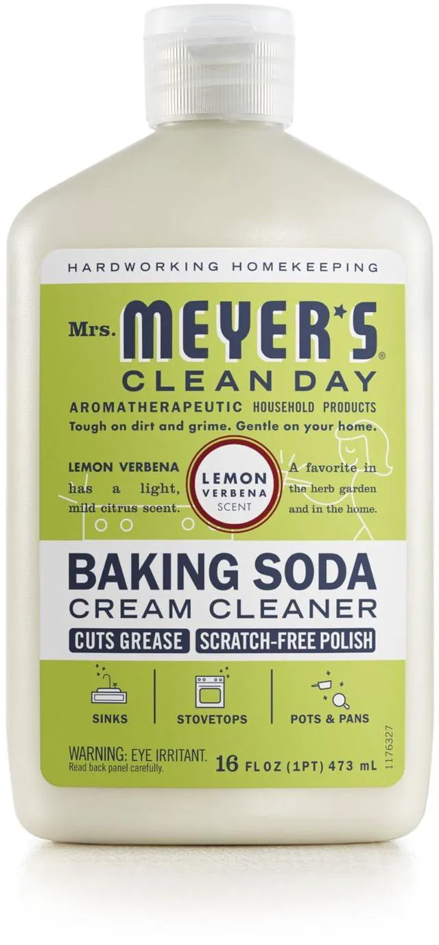 Main image of Mrs. Meyer's Clean Day Baking Soda Cream Cleaner, Lemon Verbena, 16 fl oz