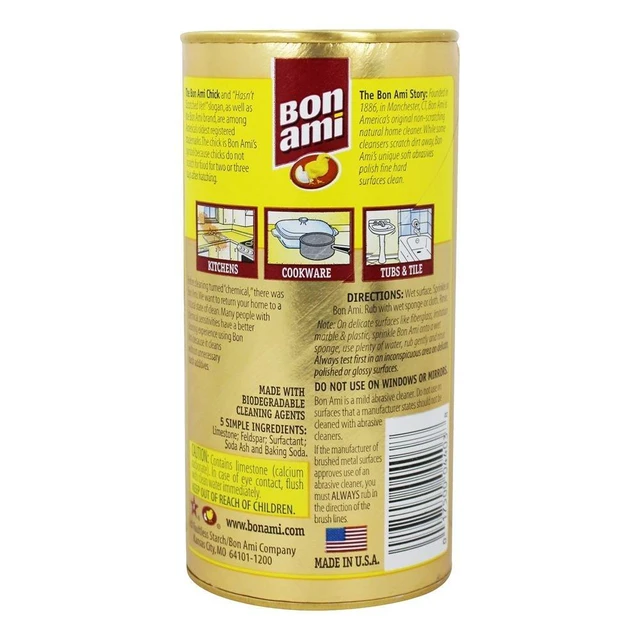 Alt view image 2 of 2 - BON AMI All Natural Powder Cleanser for Kitchen and Bath, 14oz.