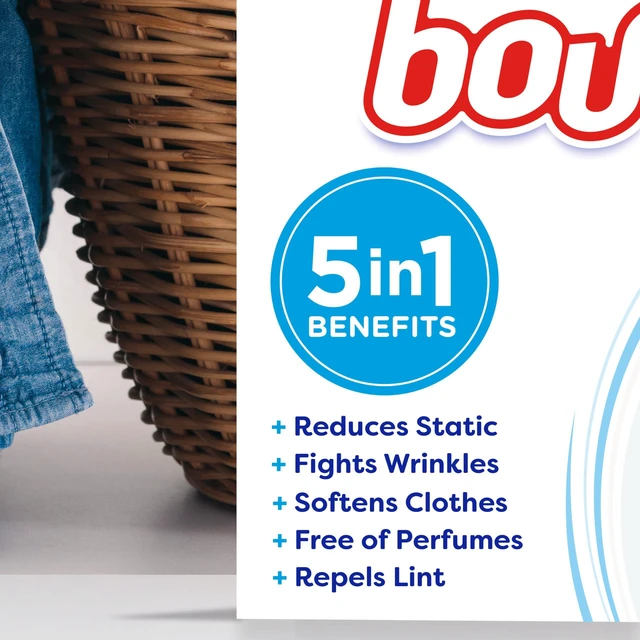 Alt view image 6 of 7 - Bounce Free & Gentle Dryer Sheets, Unscented, 120 Count