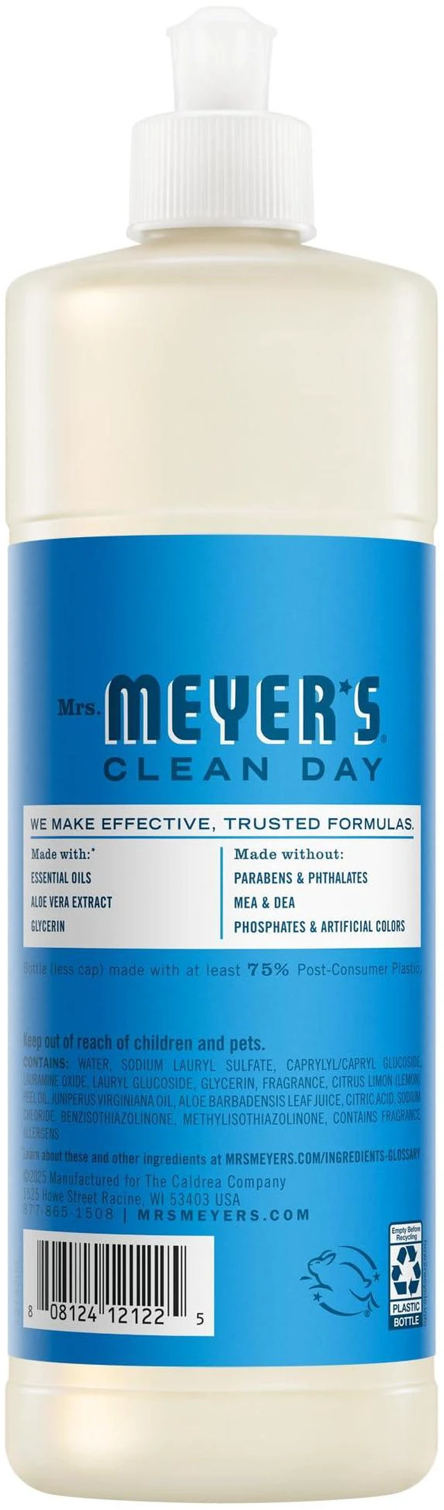 Alt view image 4 of 7 - Mrs. Meyer's Liquid Dish Soap, Blueberry Scent, 16 fl oz Bottle