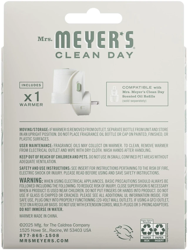 Alt view image 2 of 5 - Mrs. Meyer's Clean Day Scented Oil Diffuser, Air Freshener, 1 Pack