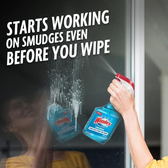 Alt view image 3 of 6 - Windex Glass and Window Cleaner Spray Bottle, Original Blue Scent, 23fl oz (Pack of 2)