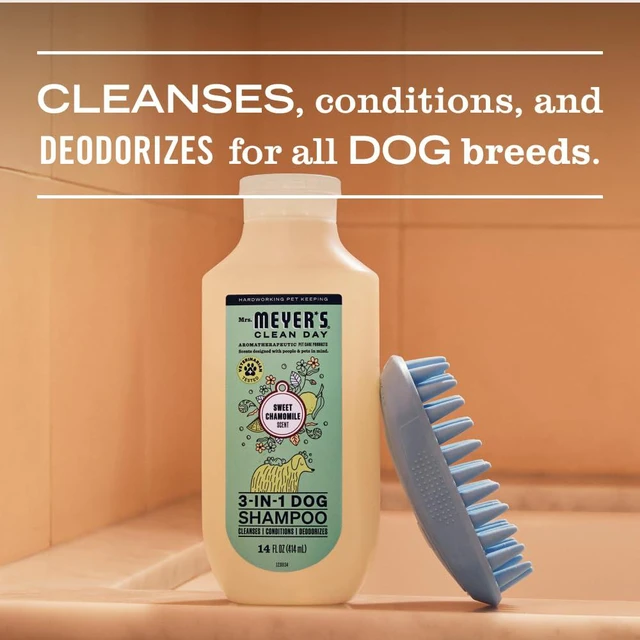 Alt view image 4 of 6 - Mrs. Meyer's Clean Day 3 in 1 Dog Shampoo, Sweet Chamomile Scent, 14oz
