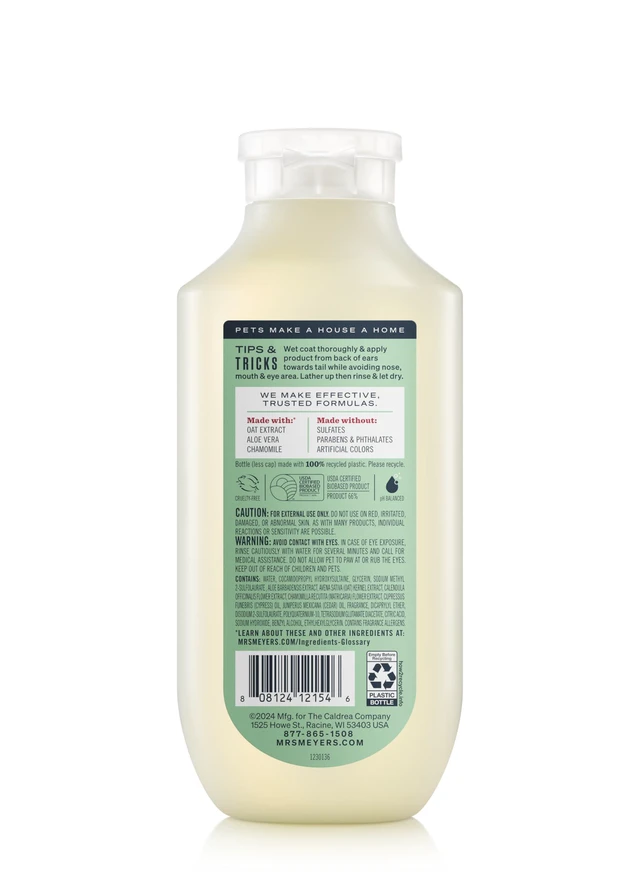Alt view image 2 of 6 - Mrs. Meyer's Clean Day 3 in 1 Dog Shampoo, Sweet Chamomile Scent, 14oz