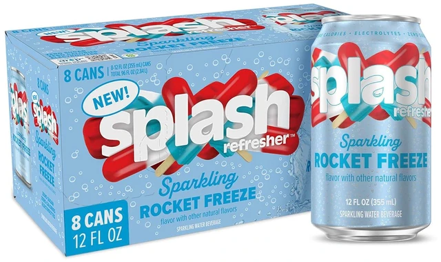 Main image of SPLASH REFRESHER Flavored Sparkling Water, 12 Fl Oz Cans, 8 Pack