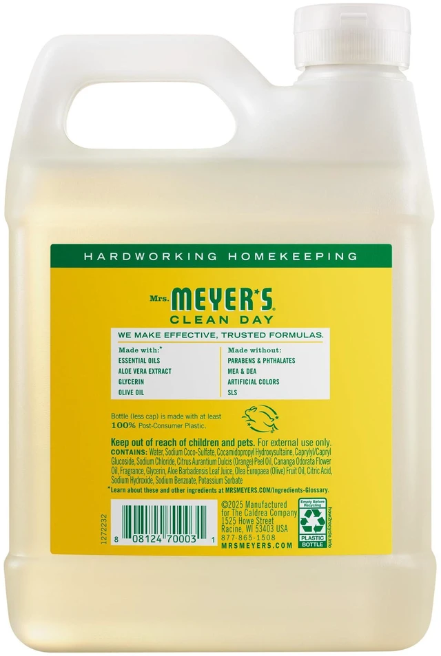 Alt view image 5 of 7 - Mrs. Meyer's Clean Day Liquid Hand Soap Refill, Honeysuckle, 33Oz