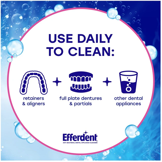 Alt view image 5 of 6 - Efferdent Complete Clean Denture Cleaner Tablets, 126Count