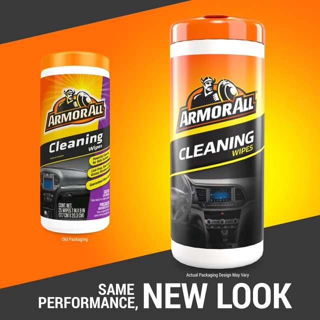 Alt view image 4 of 6 - Armor All Interior Car Cleaning Wipes, 25 Count Canister, Dashboards, Vinyl, Clear Plastics, Carpet, Fabric